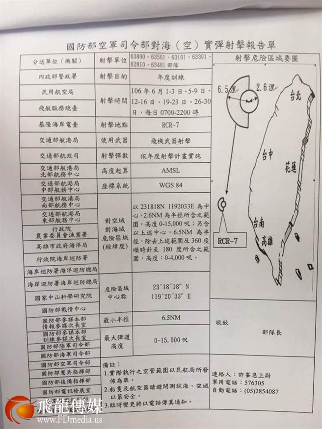 台湾天剑二型飞弹未点火即坠海，两天内连连出包| 美国飞龙国际文化传媒